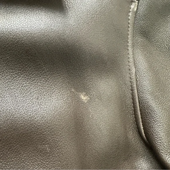 St. John's Bay Vintage Dark Brown 100% Leather Jacket - Picture 11 of 16